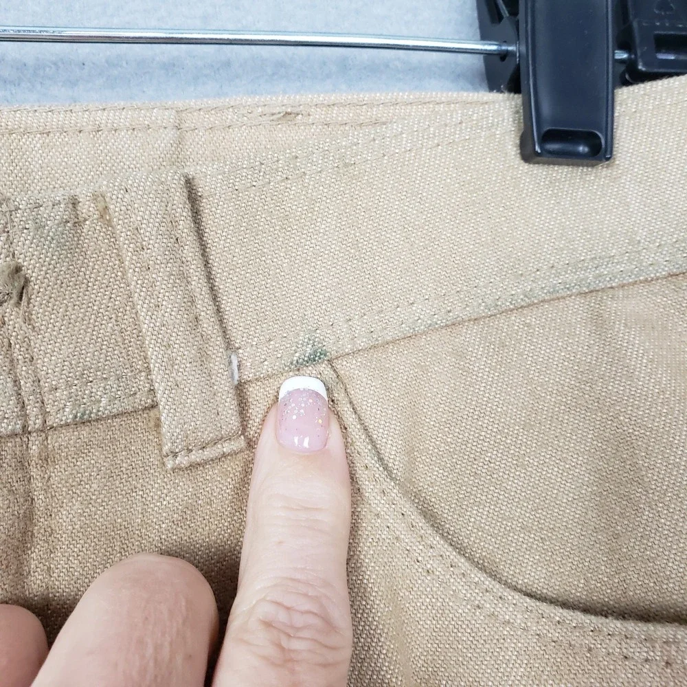 Vintage Levi's Action Slacks Men's‎ 32x30 Tan Pleated Dress Trousers Office